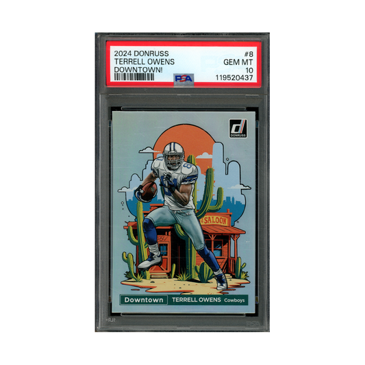 Terrell Owens 2024 Panini Donruss Downtown PSA 10