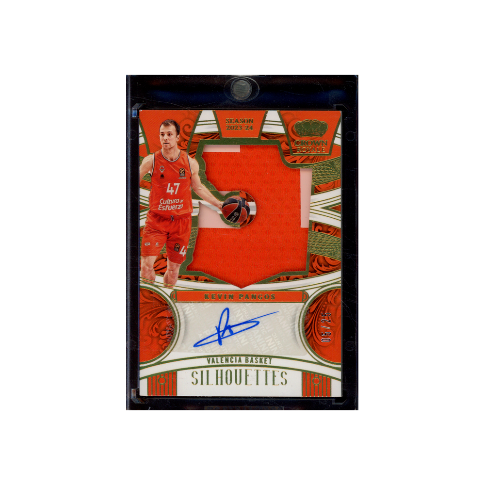 Kevin Pangos 2023-24 Panini Crown Royale Euroleague Basketball Silhouettes Patch Auto /25