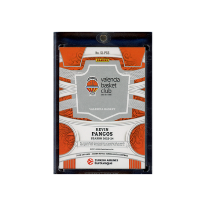 Kevin Pangos 2023-24 Panini Crown Royale Euroleague Basketball Silhouettes Patch Auto /25