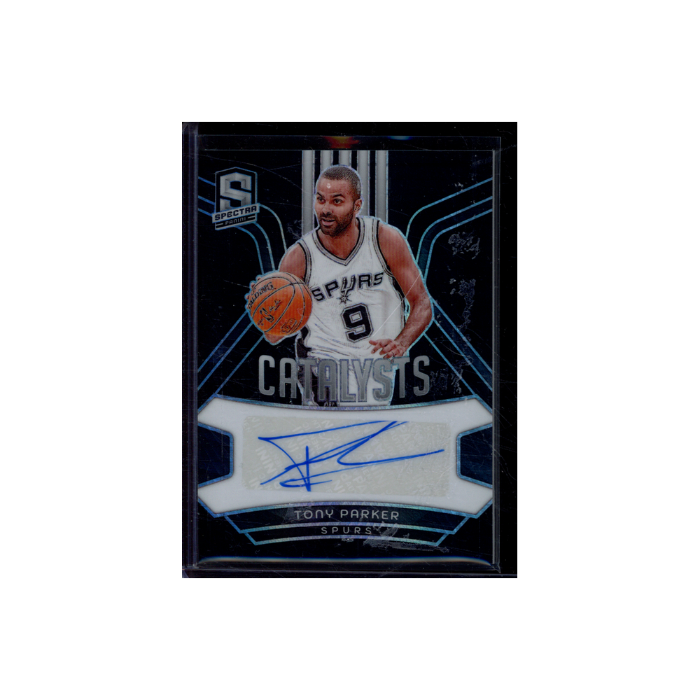 Tony Parker 2023-24 Panini Spectra Basketball Catalysts Auto Black 1/1