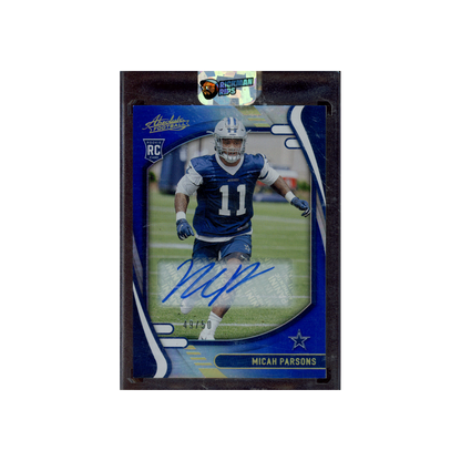 Micah Parsons 2021 Panini Absolute Football Rookie Auto Blue /50