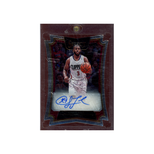 Chris Paul 2016-17 Panini Select Basketball Die-Cut Auto /49