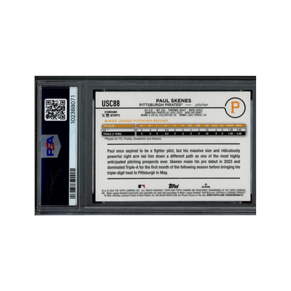 Paul Skenes 2024 Topps Chrome Update Rookie PSA 10
