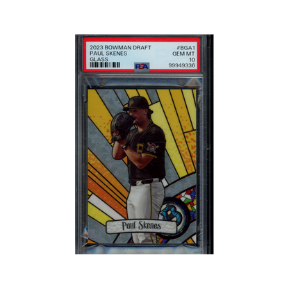 Paul Skenes 2023 Bowman Draft Glass PSA 10