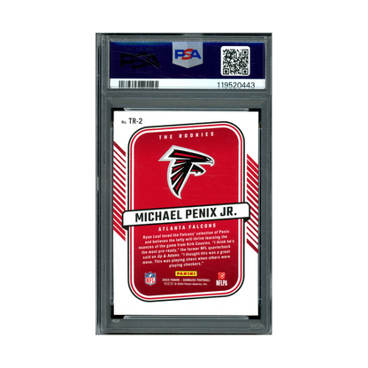 Michael Penix 2024 Panini Donruss Football The Rookies PSA 10