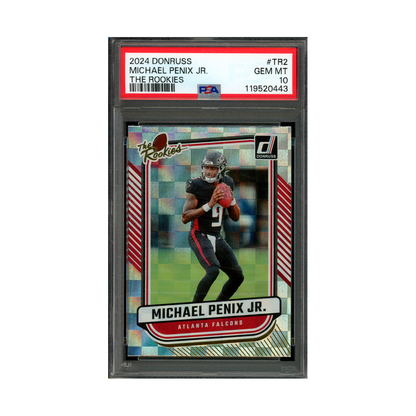 Michael Penix 2024 Panini Donruss Football The Rookies PSA 10