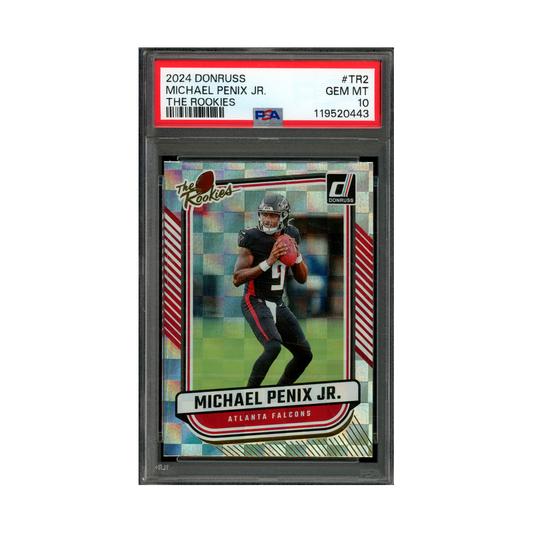 Michael Penix 2024 Panini Donruss Football The Rookies PSA 10