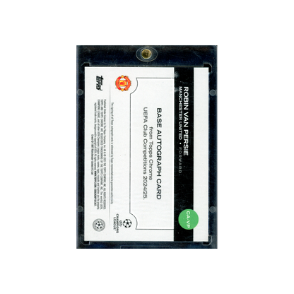 Robin van Persie 2025 Topps Chrome Auto Gold Refractor /50