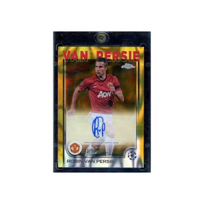 Robin van Persie 2025 Topps Chrome Auto Gold Refractor /50