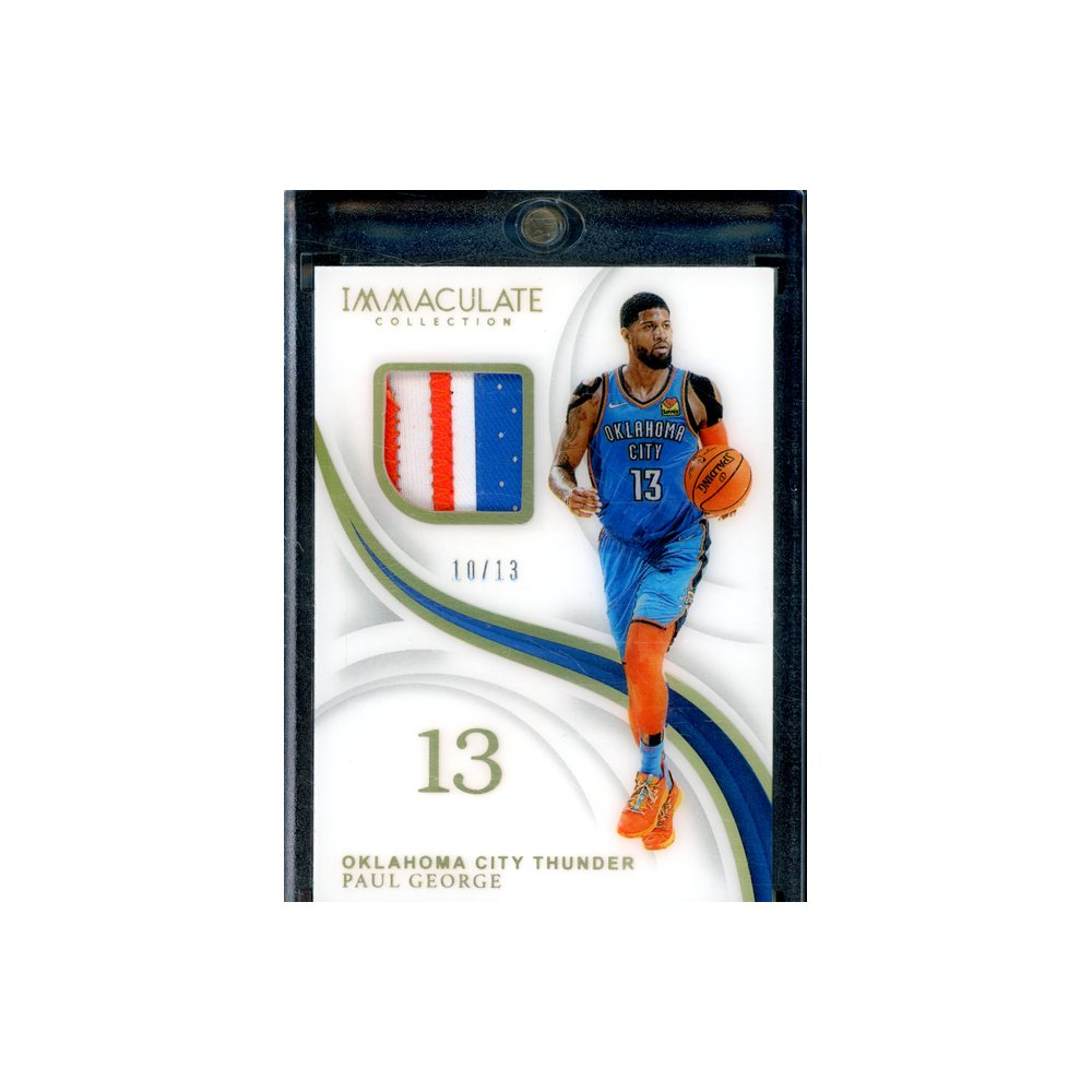 Paul George 2018-19 Panini Immaculate Collection Basketball Patch Auto /13