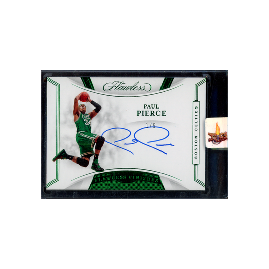 Paul Pierce 2019-20 Panini Flawless Basketball Flawless Finishes Auto Emerald /5