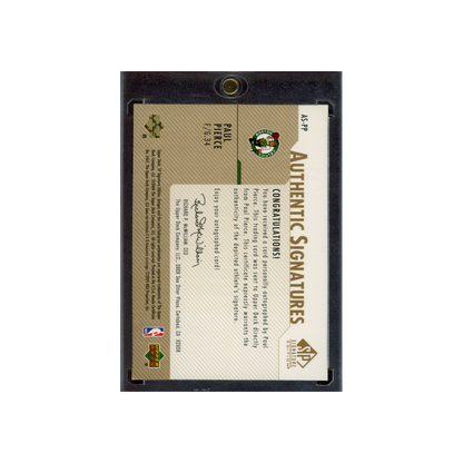 Paul Pierce 2003-04 Upper Deck SP Authentic Authentic Signatures Auto Gold /50
