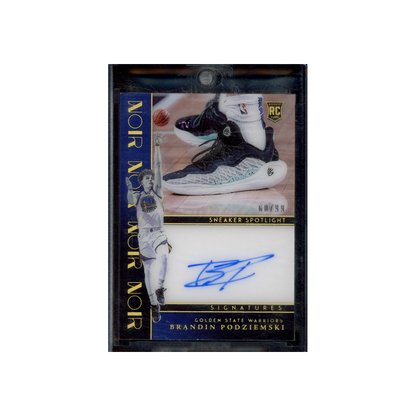 Brandin Podziemski 2023-24 Panini Photogenic Basketball Sneaker Spotlight Rookie Auto /99