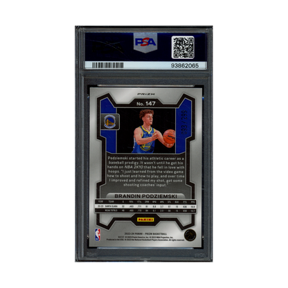 Brandin Podziemski 2023 Panini Prizm Basketball Red Seismic Prizm Rookie /299