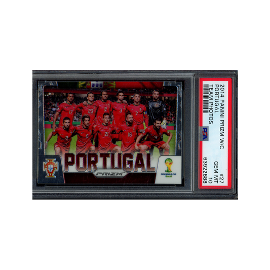 Portugal 2014 Panini Prizm World Cup Team Photos PSA 10