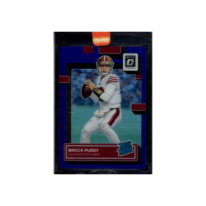 Brock Purdy 2022 Panini Donruss Optic Football Rated Rookie Purple /50
