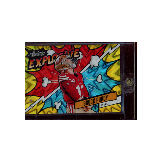 Brock Purdy 2024 Panini Absolute Football Explosive Gold /10