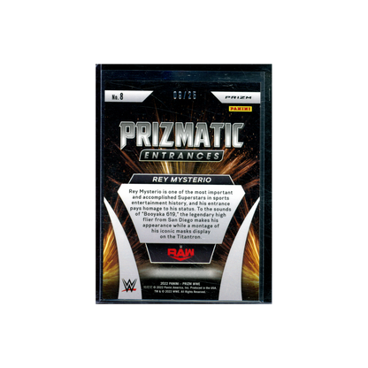 Rey Mysterio 2022 Panini Prizm WWE Prizmatic Mojo Prizm /25