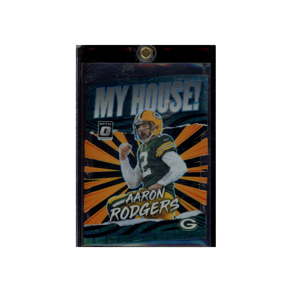 Aaron Rodgers 2021 Panini Donruss Optic Football My House Black Pandora /25