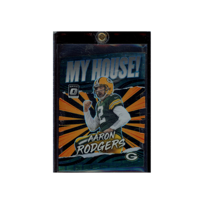 Aaron Rodgers 2021 Panini Donruss Optic Football My House Black Pandora /25