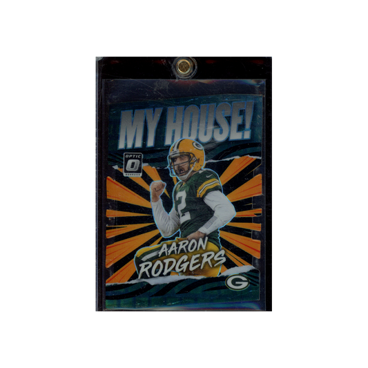 Aaron Rodgers 2021 Panini Donruss Optic Football My House Black Pandora /25