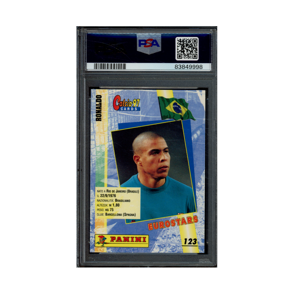 Ronaldo 1996 Panini Calcio 97 PSA 8
