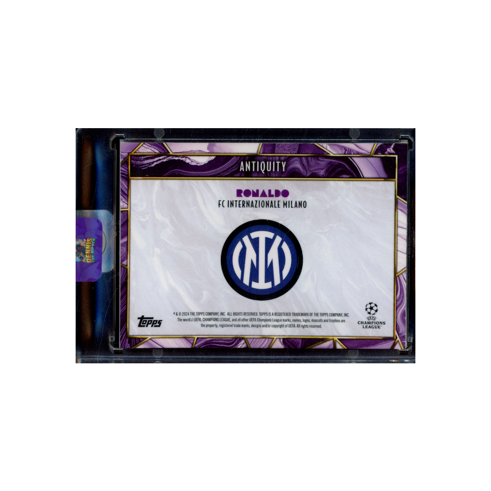 Ronaldo 2024 Topps Deco Antiquity Patch Auto Purple /25
