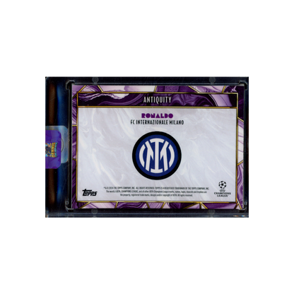 Ronaldo 2024 Topps Deco Antiquity Patch Auto Purple /25