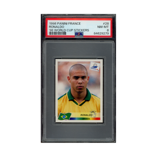 Ronaldo 1998 Panini France 98 World Cup Stickers PSA 8