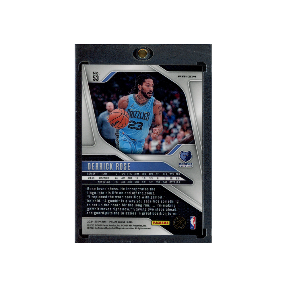 Derrick Rose 2024-25 Panini Prizm Basketball Tiger Prizm