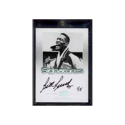 Bill Russell 2013 Upper Deck All-Time Greats Signatures Auto /5