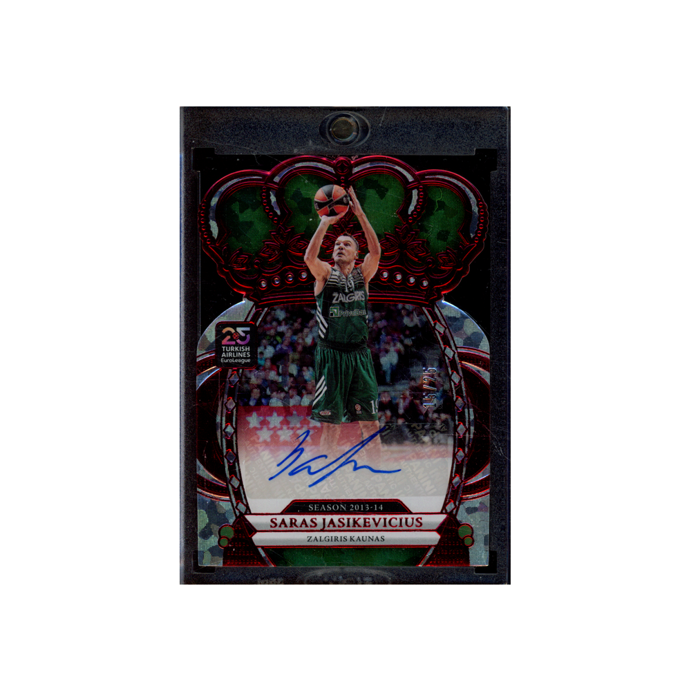 Saras Jasikevicius 2024-25 Panini Crown Royale Euroleague Basketball Auto /25