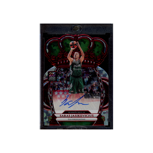 Saras Jasikevicius 2024-25 Panini Crown Royale Euroleague Basketball Auto /25