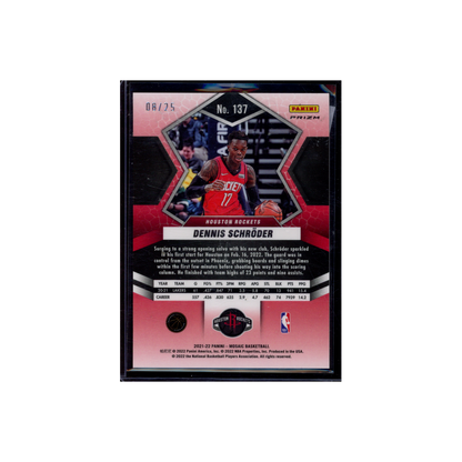 Dennis Schröder 2021-22 Panini Mosaic Basketball White /25