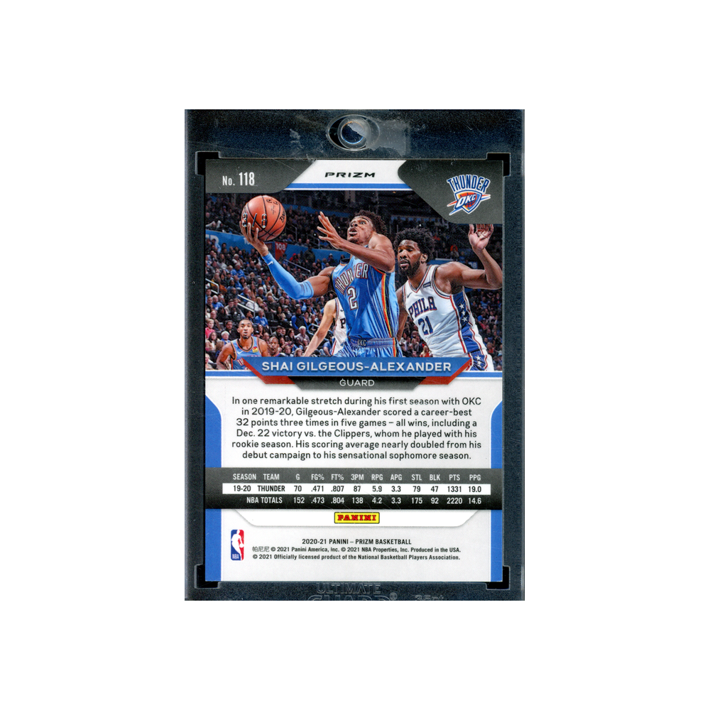 Shai Gilgeous-Alexander 2020-21 Panini Prizm Basketball Green Choice Prizm /8