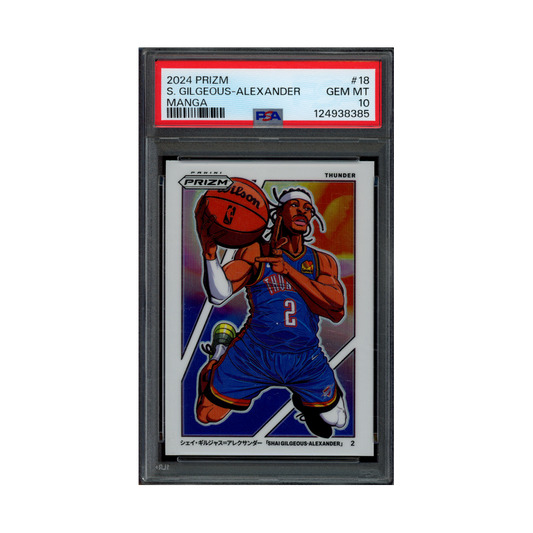 Shai Gilgeous-Alexander 2024 Panini Prizm Basketball Manga PSA 10