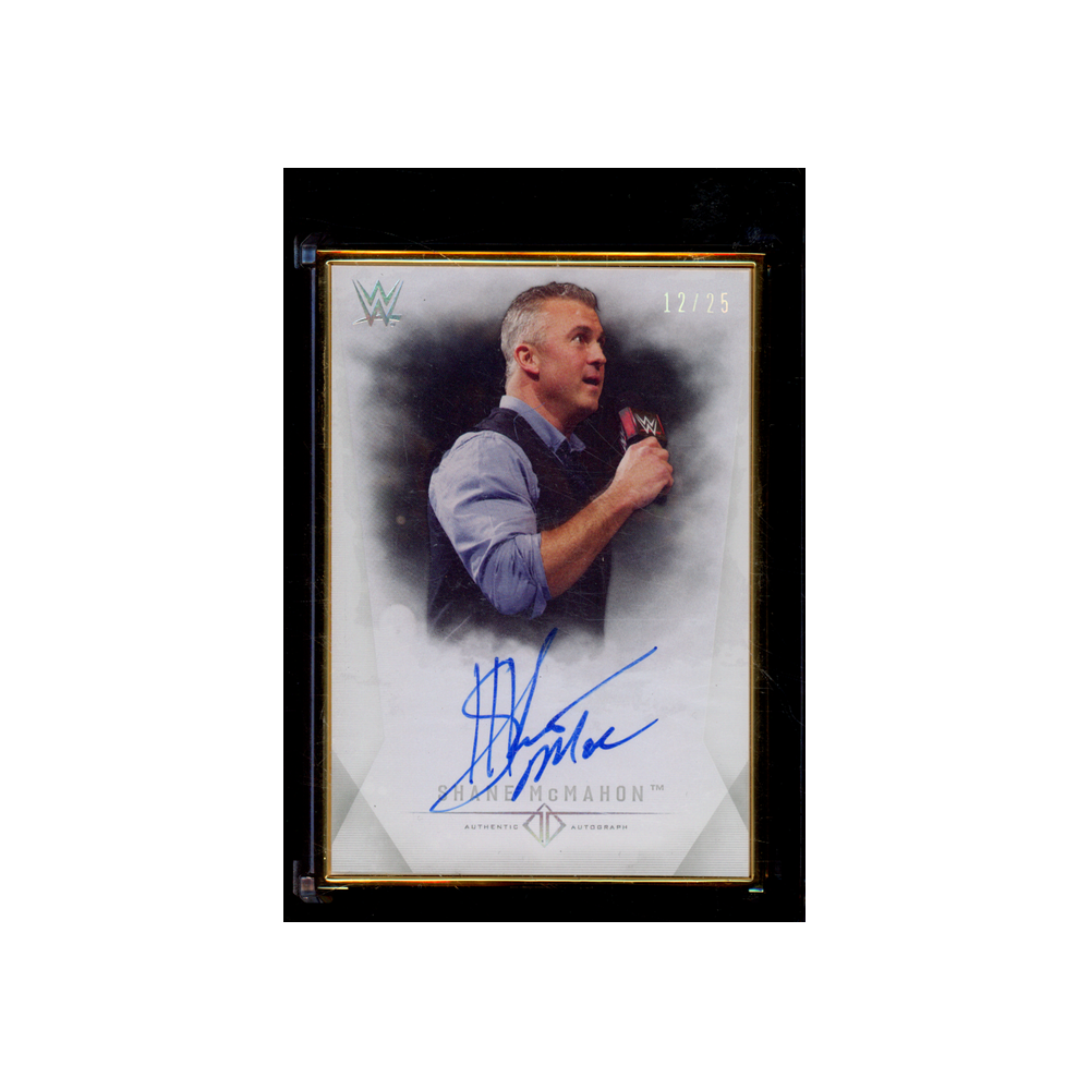 Shane McMahon 2019 Topps Transcendent Collection Gold Frame Auto /25