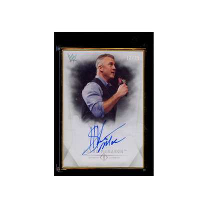 Shane McMahon 2019 Topps Transcendent Collection Gold Frame Auto /25