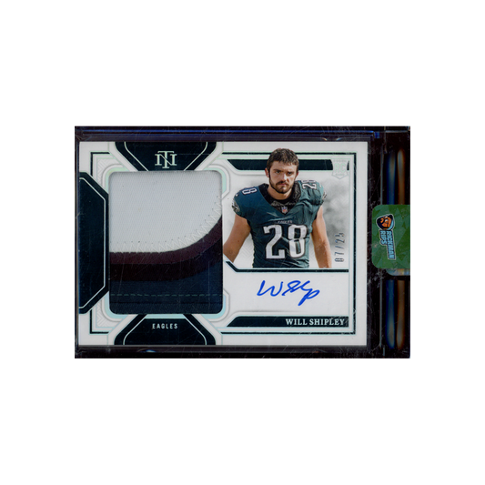 Will Shipley 2024 Panini National Treasures Football RPA /25