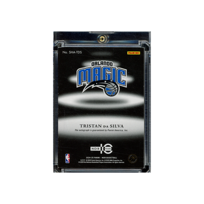 Tristan Da Silva 2024-25 Panini Noir Basketball Shadow Signatures Auto Green /49