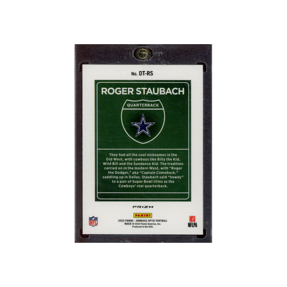 Roger Staubach 2022 Panini Donruss Optic Football Downtown
