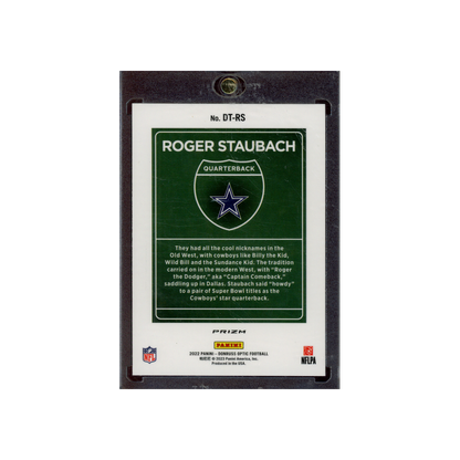 Roger Staubach 2022 Panini Donruss Optic Football Downtown