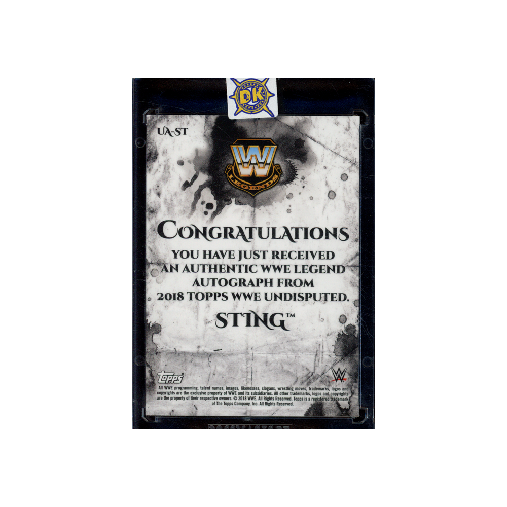 Sting 2018 Topps WWE Undisputed Auto /199