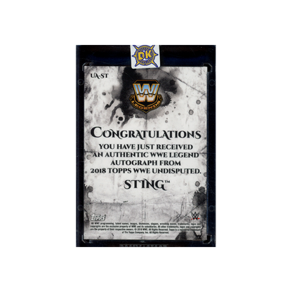 Sting 2018 Topps WWE Undisputed Auto /199