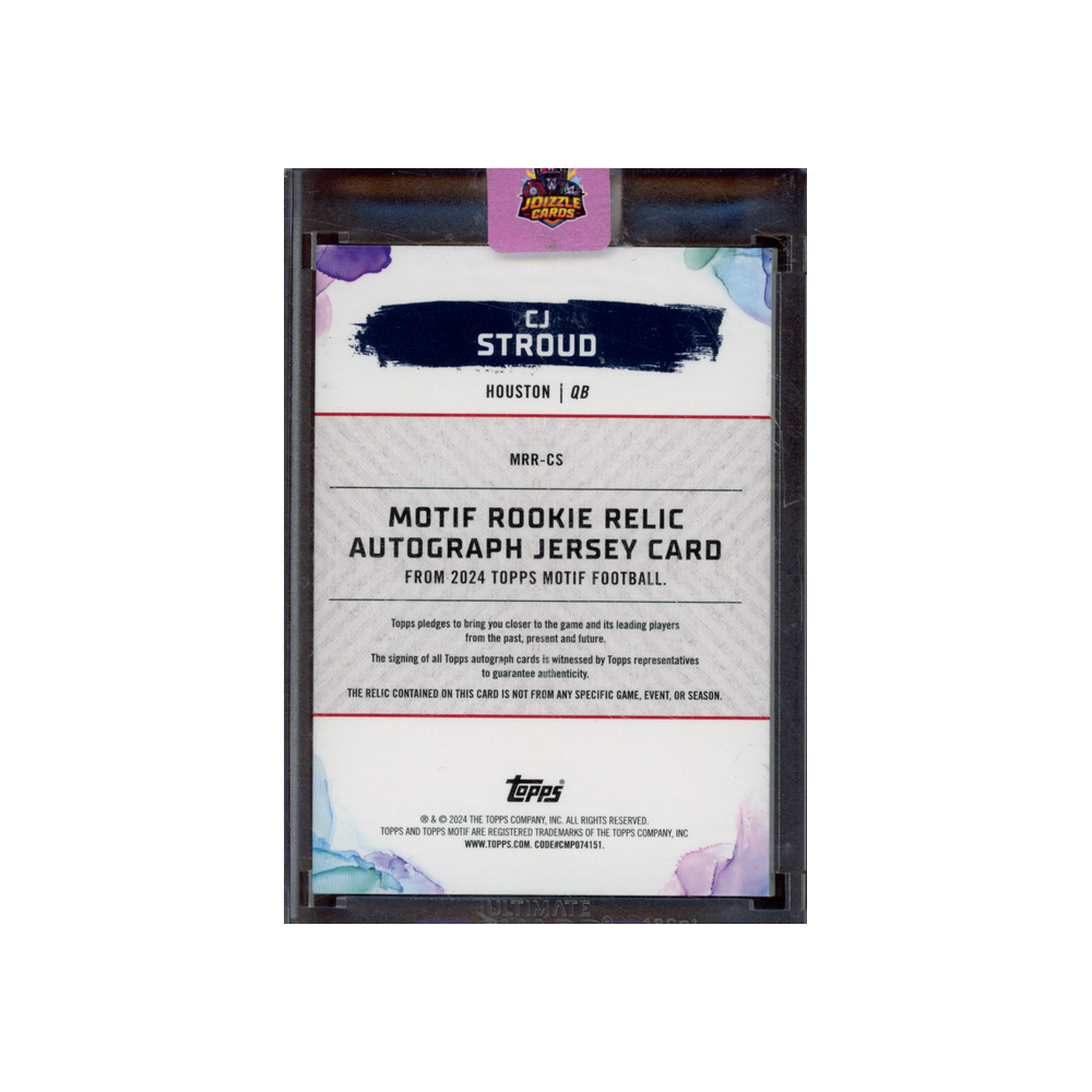 CJ Stroud 2024 Topps Motif Football RPA /25