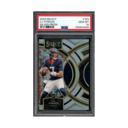 CJ Stroud 2023 Panini Select Football Silver Prizm Rookie PSA 10