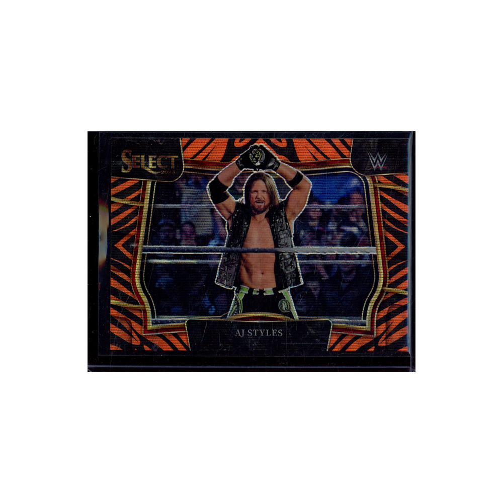 AJ Styles 2023 Panini Select WWE Tiger Prizm Ringside