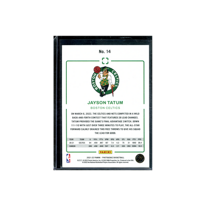 Jayson Tatum 2021-22 Panini Photogenic Basketball Diamond Anniversary /75
