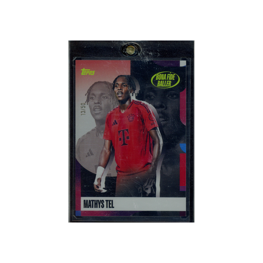Mathys Tel 2025 Topps Bayern Team Set Bona Fide Baller Gold /50
