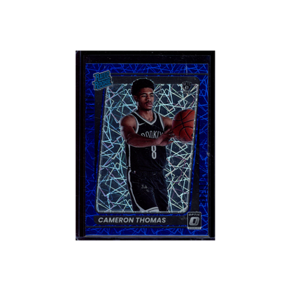 Cameron Thomas 2021-22 Panini Conruss Optic Basketball Rated Rookie Blue Velocity
